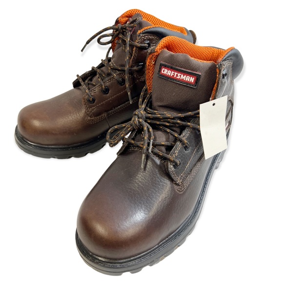 Craftsman Shoes Craftsman Kahn Brown Leather Work Boots New Poshmark